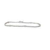 14k White Gold  2.22CT G SI1 Round Diamond Bracelet